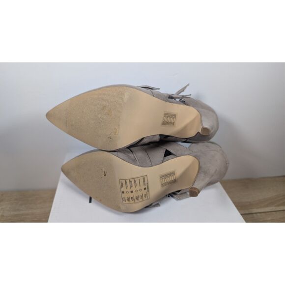 Forever 21Strappy Buckle High Heel Booties Size 7.5 Women’s Pointed Ankle Boots - Picture 4 of 5